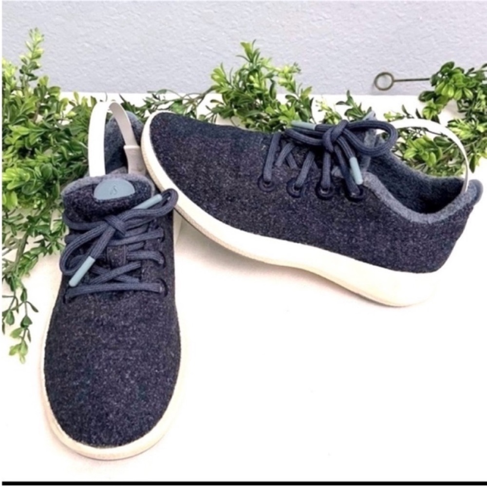 Allbirds Dark Gray Wool Knit Slip-On Sneakers with White Sole Size 8
